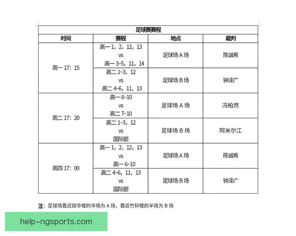 足球比赛具体开赛时间及相关赛程安排全面解析 足球比赛具体开赛时间及相关赛程安排全面解析